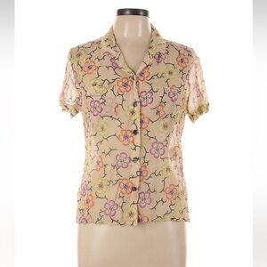 Vintage Chanel silk blouse size 42